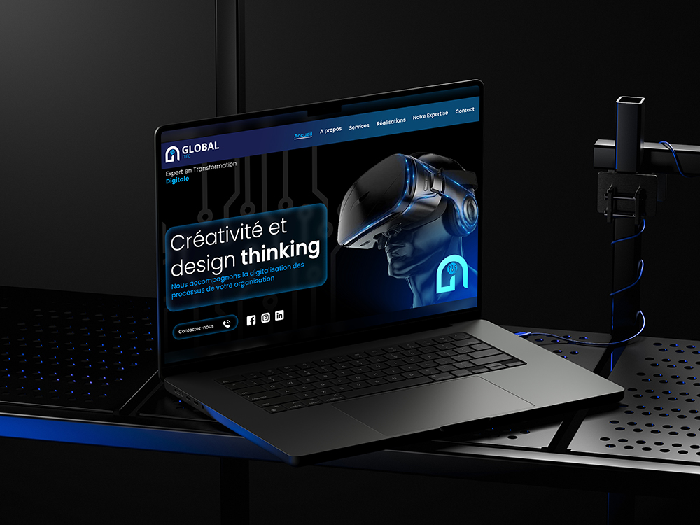 Mockup site web Global ITEC